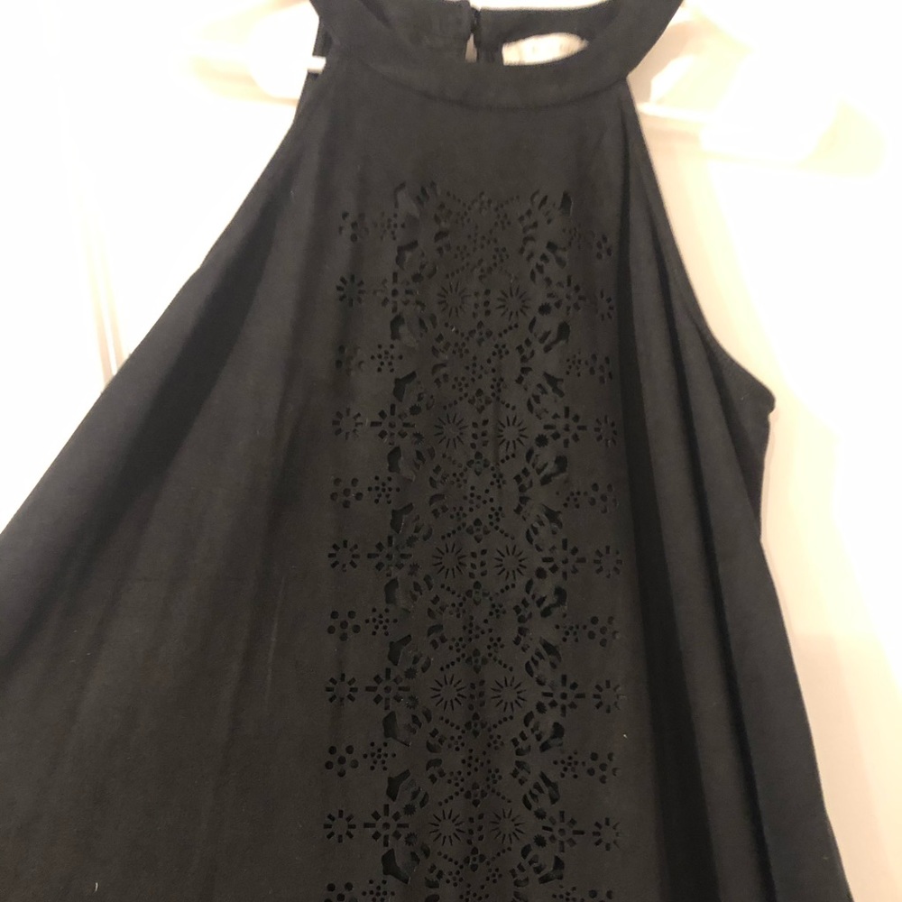 Black Altar’d State laser cut halter tank top